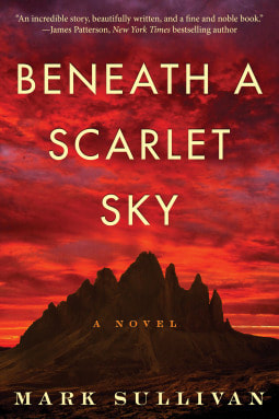 Beneath a scarlet sky book cover