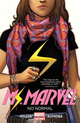 Ms. Marvel comic book cover