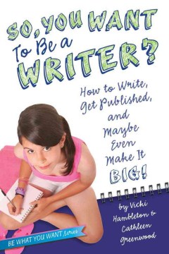 So you want to be a writer book cover